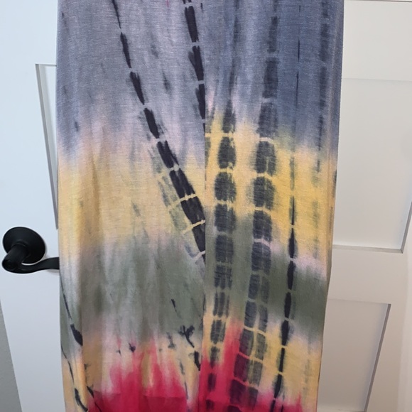 Bohemian Tie-Dye Style Flowy Summer Dress Small - Picture 6 of 16